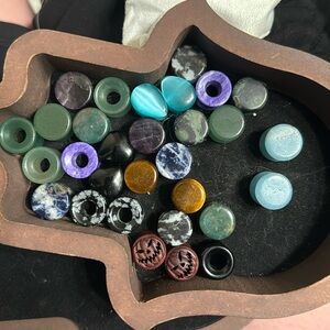 Real Stone Plugs and Tunnels 12mm